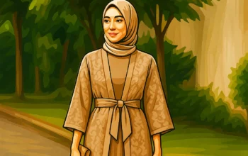 Tren Gamis Muslimah 2025: Model Polos Dua Warna hingga Gamis Kotak-Kotak Bikin Tampil Lebih Muda