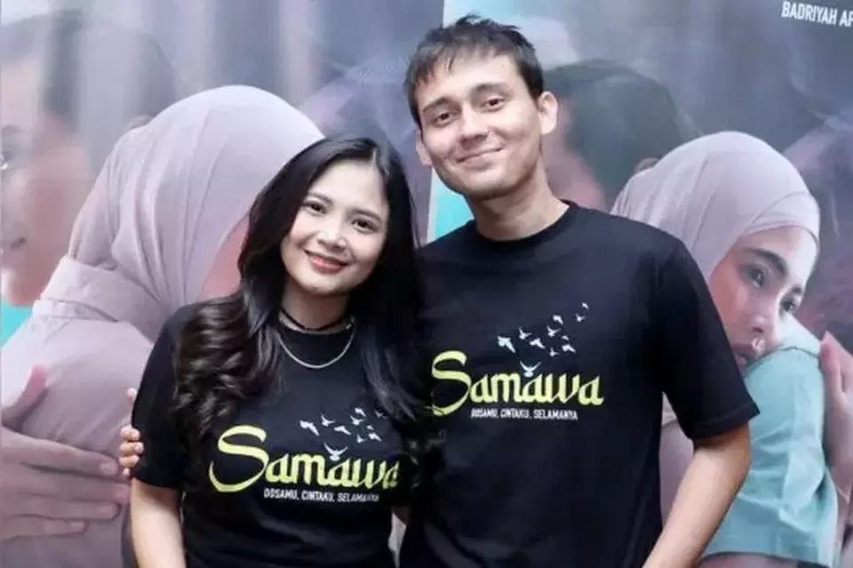 Image Credit Chairul Fikti/Beritasatu - Artis Alexzander Wlan dan Badriah Affif akhirnya bisa mewujudkan impian mereka main bareng dalam sebuah film Samawa yang diproduksi Travel Stories Pictures.