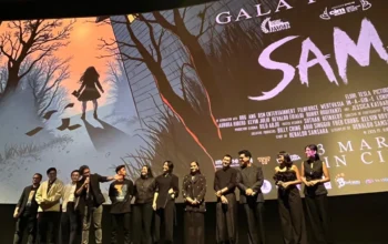 Image Credit Sri Dewi Larasati/Antara - Sejumlah pemain film horor "Samar" saat gala premier, di Jakarta, Minggu (2/3/2025).