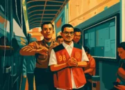 Seleb TikTok Vadel Badjideh saat tiba di Pengadilan Negeri Jakarta Selatan, Rabu (9/7/2025).