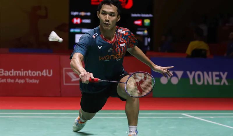 Image Credit Humas PBSI - Pebulu tangkis tunggal putra Indonesia Jonathan Christie akan menghadapi pemain Jepang Kenta Nishimoto pada babak perempat final Indonesia Masters 2025, Jumat (24/1/2025), di Istora Senayan, Jakarta.