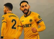 Ilustrasi - Pemain Wolves, Matheus Cunha merayakan golnya dari sepak pojok ke gawang Manchester United pada laga lanjutan Liga Inggris 2024/2025 yang berlangsung di Molineux Stadium, Wolverhampton, Inggris, Jumat (27/12/2024) WIB.