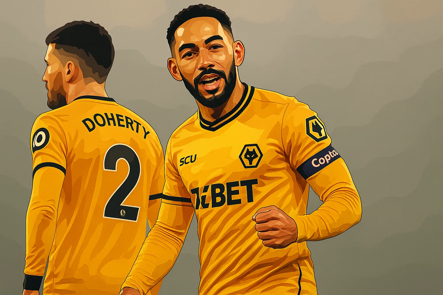 Ilustrasi - Pemain Wolves, Matheus Cunha merayakan golnya dari sepak pojok ke gawang Manchester United pada laga lanjutan Liga Inggris 2024/2025 yang berlangsung di Molineux Stadium, Wolverhampton, Inggris, Jumat (27/12/2024) WIB.