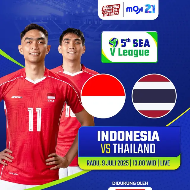 2040446100 1752044046 Men s Sea VLeague 2025 akan dibuka oleh pertandingan antara Indonesia vs Thailand Yuk dukung Ind