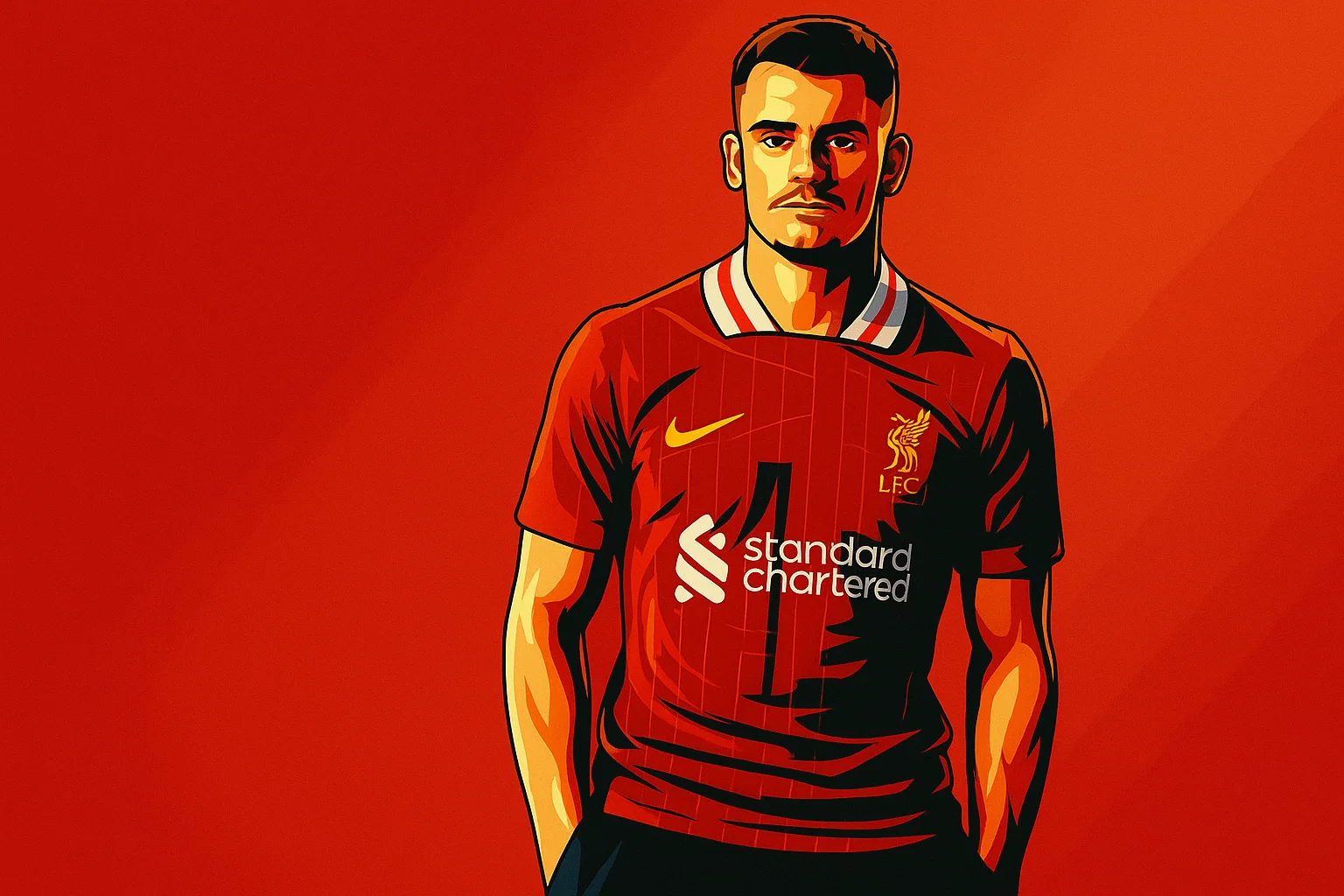 Ilustrasi - Florian Wirtz, pemain Liverpool mulai musim 2025/26.