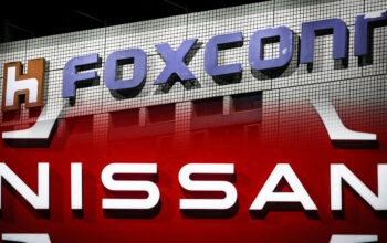 Image Credit Nikkei Asia - Logo Foxcon & NIssan.