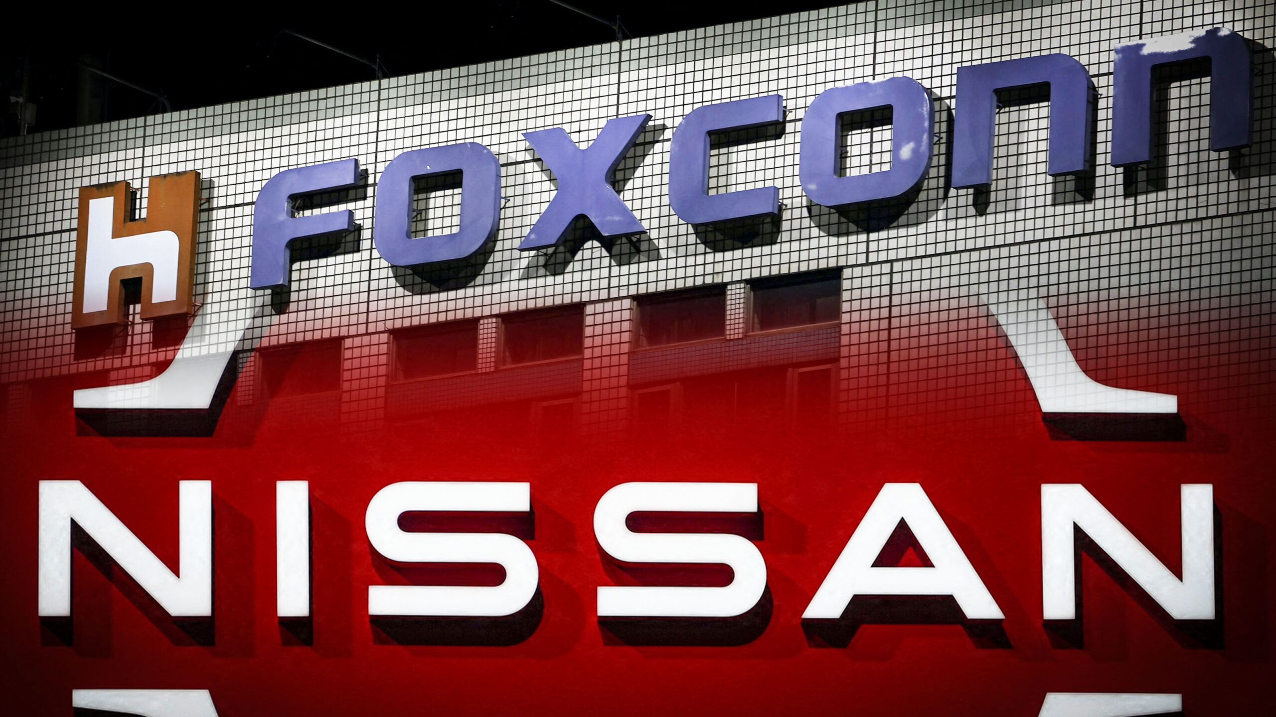 Image Credit Nikkei Asia - Logo Foxcon & NIssan.