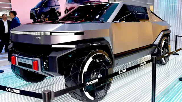 GAC Pickup 01, Truk Futuristik Asli China Penantang Tesla Cybertruck (Carscoops)