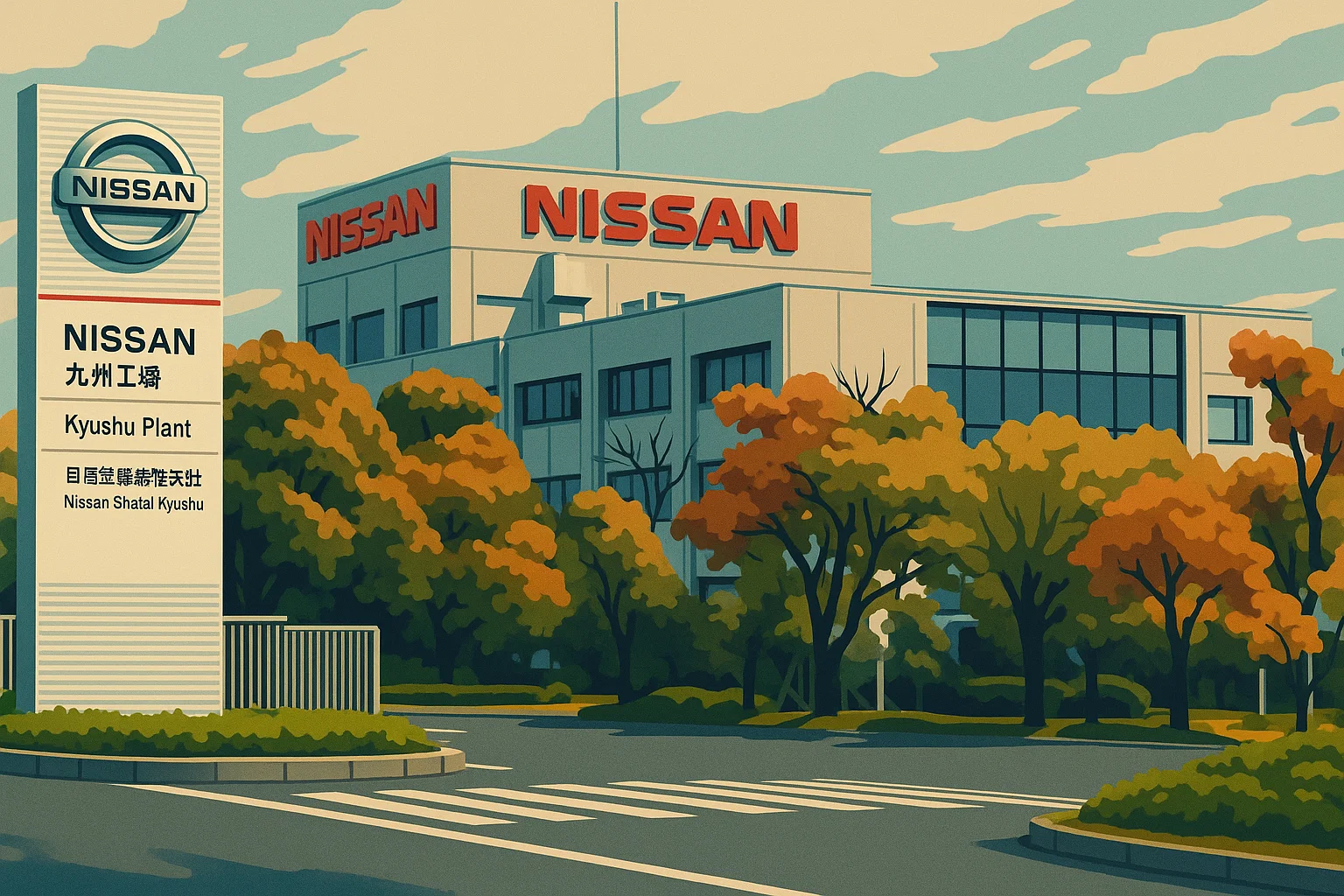 Ilustrasi - Pabrik Nissan terpaksa ditutup sementara akibat kelangkaan microchip. (© CNET)
