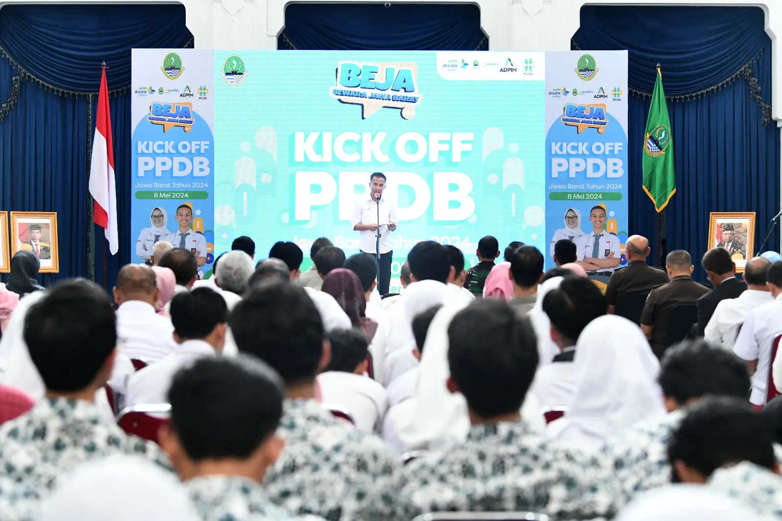 Image Credit Biro Adpim Jabar - Kick Off PPDB Jabar 2024 di Aula Barat Gedung Sate, Kota Bandung, Rabu 8 Mei 2024.
