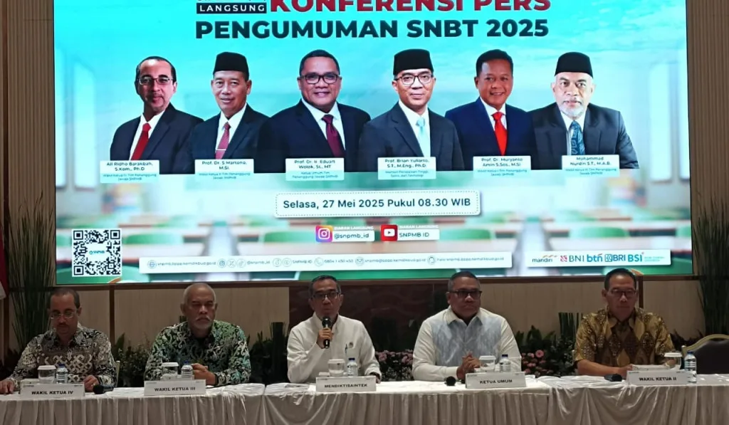 Konferensi Pers Pengumuman UTBK SNBT 2025. (© Medcom/Ilham Pratama)