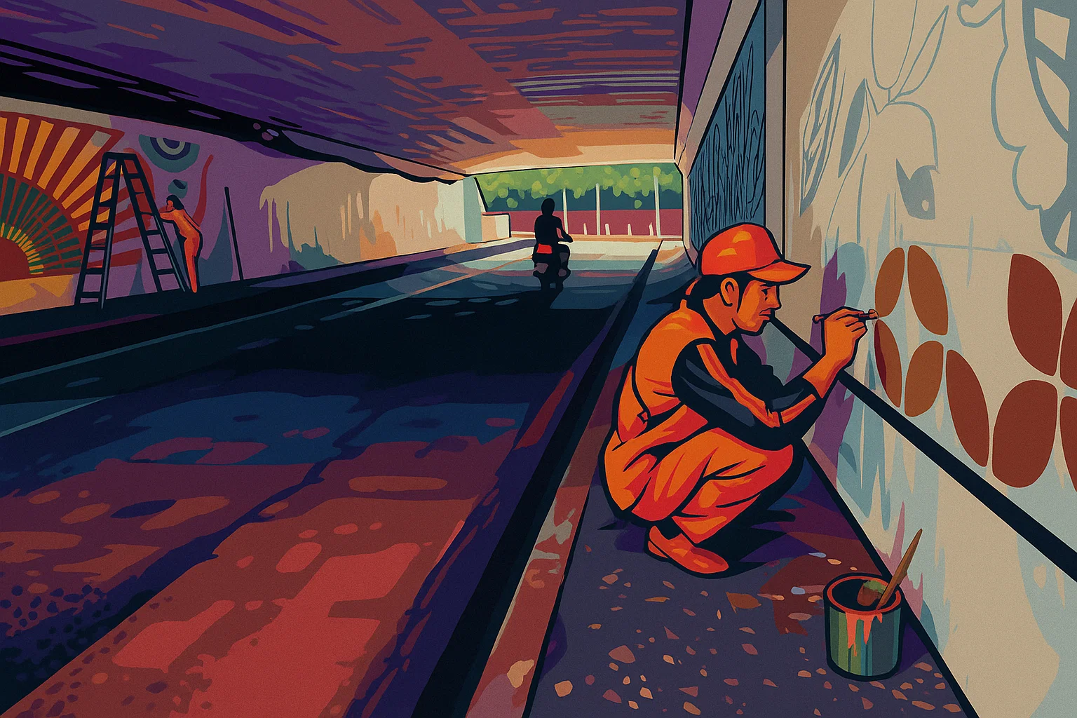 Ilustrasi - Petugas penanganan prasarana dan sarana umum (PPSU) .