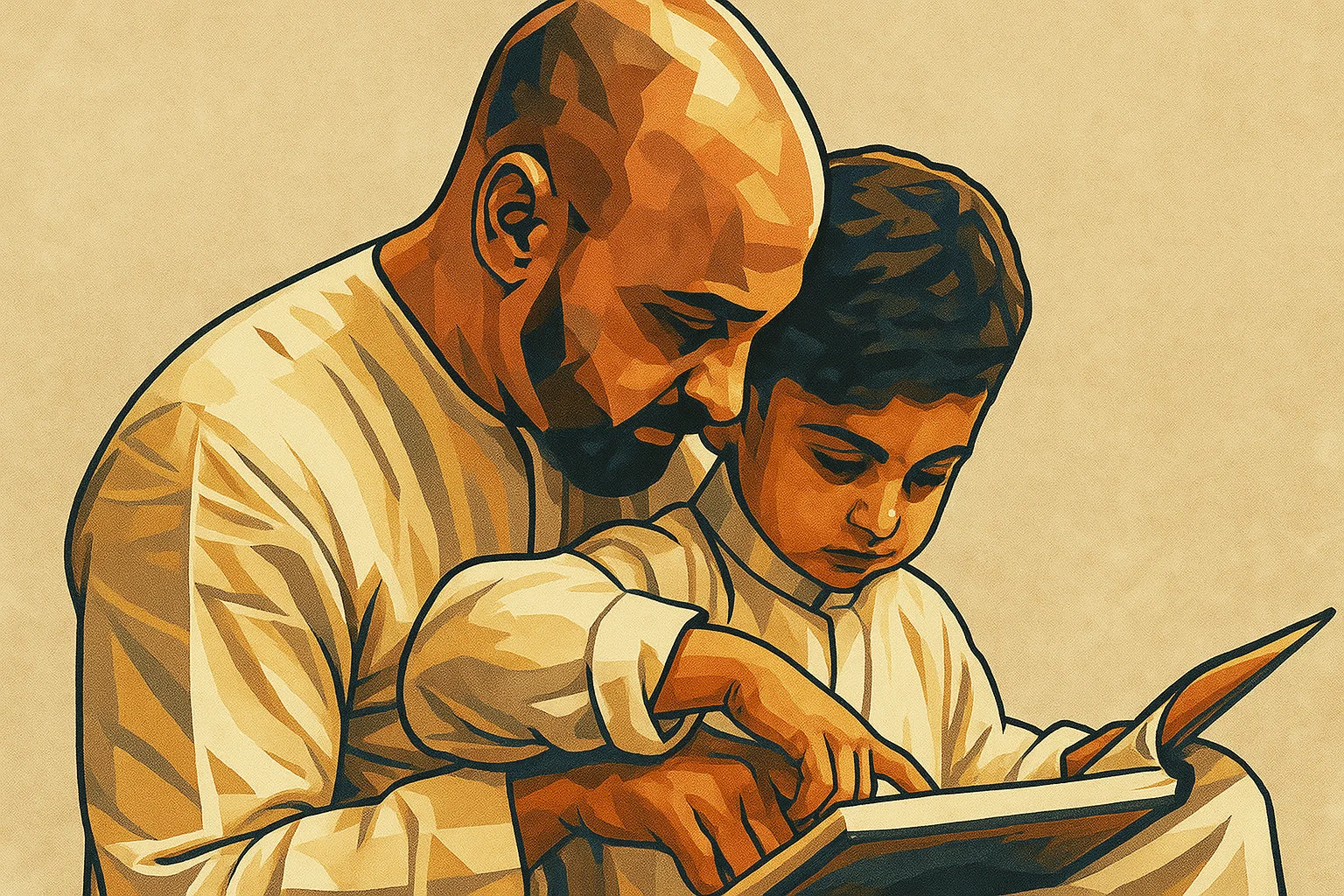 Ilustrasi - Membaca Al-Qur'an.