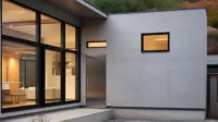 Model Rumah Leter L Pintu Samping by Meta AI