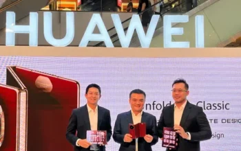 Peluncuran Huawei Mate XT Ultimate Design. (Liputan6/Reanthonio Oktovier Sinanu)