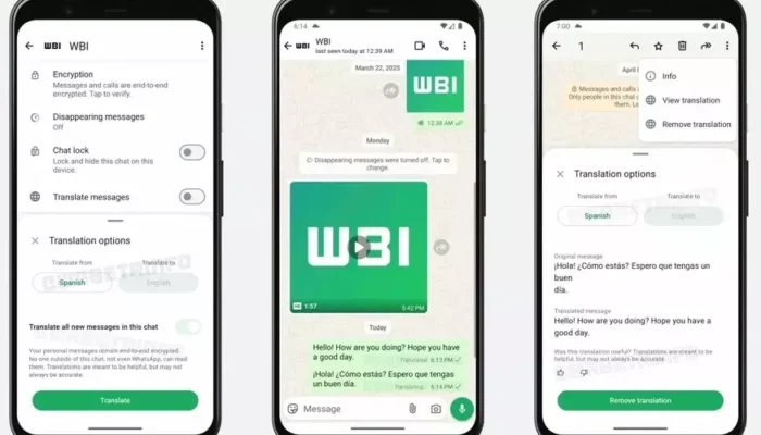 WhatsApp Hadirkan Fitur Terjemahan Pesan Bahasa Asing, Bisa Digunakan Tanpa Internet
