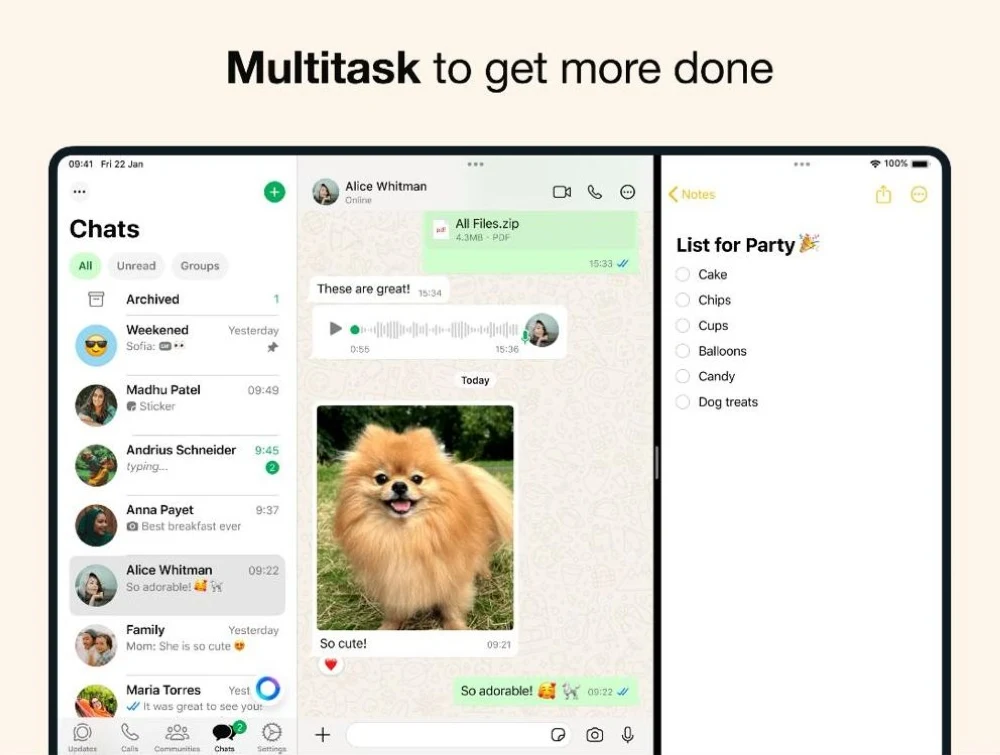 Sekarang Anda dapat menggunakan WhatsApp sambil melakukan banyak tugas sekaligus.