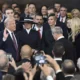 Image Credit AP - Presiden terpilih Donald Trump mengambil sumpah jabatan pada Pelantikan Presiden ke-60 di Rotunda US Capitol di Washington, Senin, 20 Januari 2025.