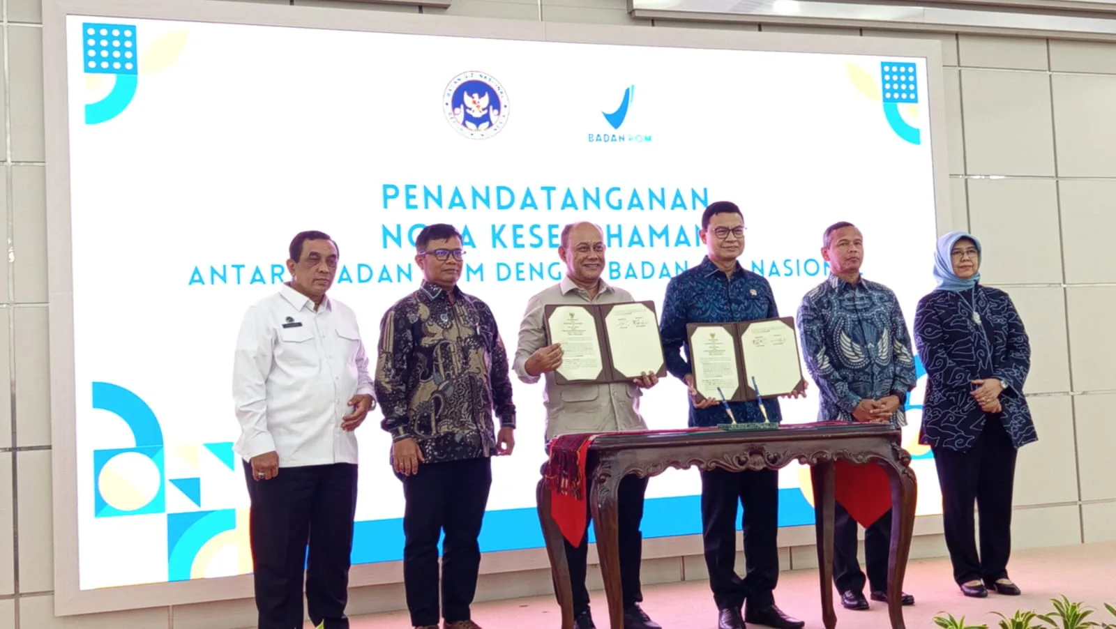 Image Credit SC/Istimewa - Penandatanganan MoU antara BPOM dan BGN untuk program makan bergizi gratis.