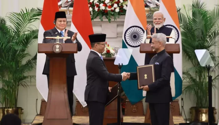 Momen Bersejarah: Prabowo dan Modi Tandatangani Lima MoU Pererat Kerja Sama Indonesia-India