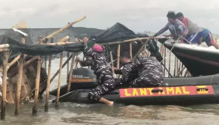 TNI AL Bongkar Pagar Laut di Tangerang, Nelayan Kembali Berharap