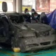 Image Credit Ilham Oktafian/Beritasatu - Mobil Toyota Vios menjadi saksi bisu dalam kematian Brigjen TNI (Purn) Hendra Hendrawan Ostevan, mantan anggota Badan Intelijen Negara (BIN) yang ditemukan tewas di perairan Marunda, Cilincing, Jakarta Utara.