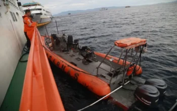 Image Credit Andri/Antara - Speedboat RIB 04 milik Basarnas Ternate membawa 11 orang tim SAR gabungan meledak saat berlayar menuju operasi evakuasi, Ahad (2/2) malam sekitar pukul 23.00 WIT. Foto pada Senin (3/2/2025).