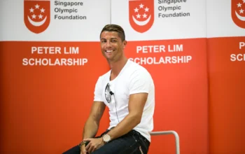 Image Credit Mintmediasports - Foto Cristiano Ronaldo di Singapura tahun 2013 menghadiri acara SOF-PLS.