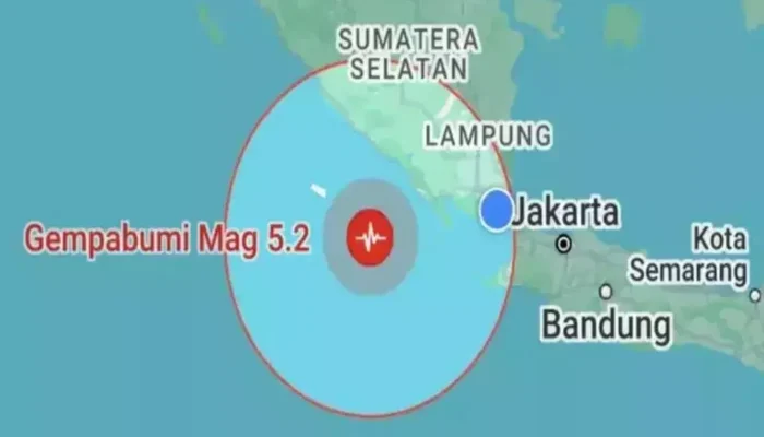 BREAKING! Gempa Magnitudo 5,2 Guncang Lampung, Warga Diminta Waspada