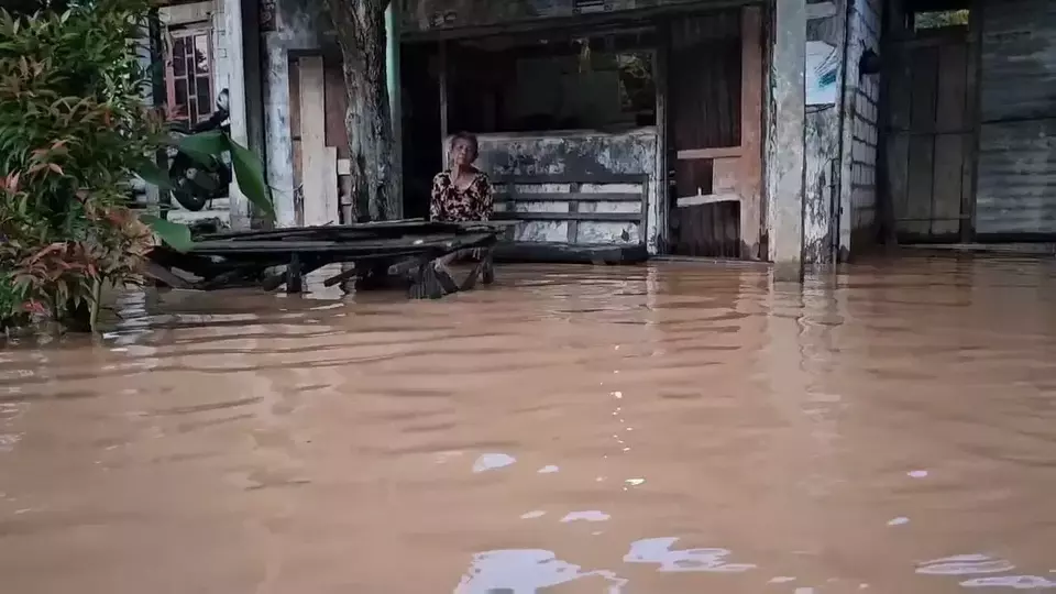 Image Credit Istimewa - Banjir merendam rumah warga di kawasan Jalur Pantura Pati-Rembang, Jawa Tengah.