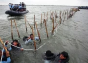 Image Credit Muhammad Iqbal/Antara - Ilustrasi - Pasukan Komando Pasukan Katak (Kopaska) TNI-AL membongkar pagar laut di kawasan Pantai Tanjung Pasir, Kabupaten Tangerang, Banten, Rabu (22/1/2025).