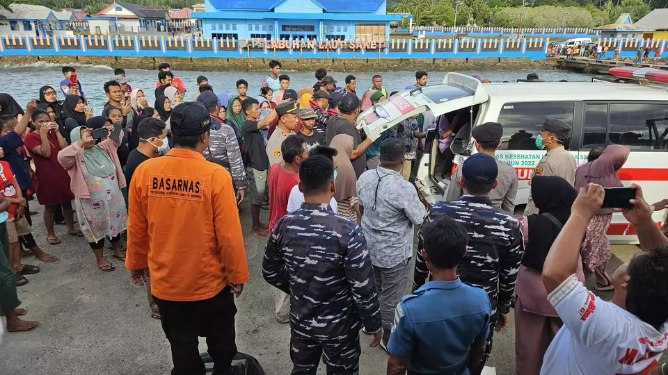 Image Credit Sahrudin Nurdin/Beritasatu - Sahril Helmi, jurnalis Metro TV yang hilang akibat insiden meledaknya speedboat milik Basarnas Ternate, akhirnya ditemukan dalam kondisi meninggal, Sabtu, 8 Februari 2025.