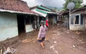 Image Credit Istimewa - Banjir bandang yang dipicu hujan deras mengguyur kawasan pegunungan Argopuro pada Selasa (4/2/25) petang mengakibatkan pemukiman di Situbondo dan Bondowoso terendam.