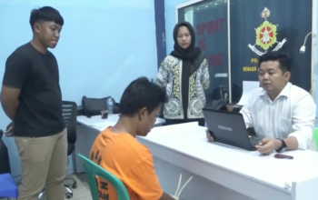 Image Credit Triyono/Beritasatu - SU (39) seorang ayah di Kabupaten Way Kanan, Lampung ditangkap polisi lantaran tega memperkosa putri kandungnya hingga hamil dan melahirkan anak berjenis kelamin perempuan, Selasa, 4 Febuari 2025.