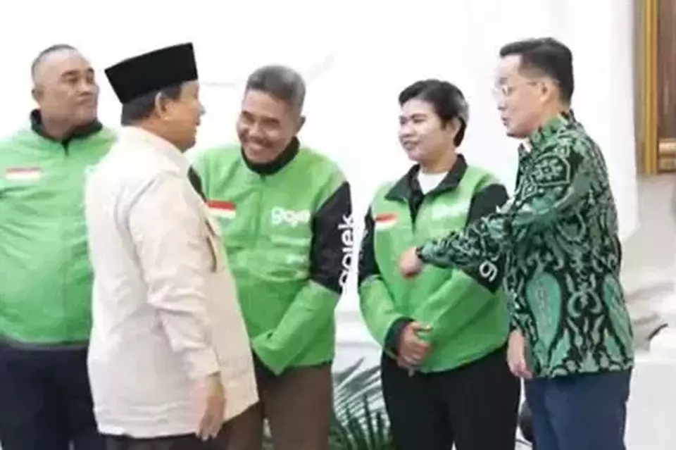 Image Credit Istimewa/Youtube/SS - Presiden Prabowo Subianto mengumumkan tentang adanya bonus atau THR untuk ojek online di Istana Negara, Senin, 10 Maret 2025.