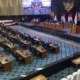 DPRD Provinsi DKI Jakarta tengah mempersiapkan agenda Rapat Paripurna Pidato Gubernur di Gedung DPRD Jakarta, Rabu (19/2/2025). (Liputan6/Fauziah Basahil).