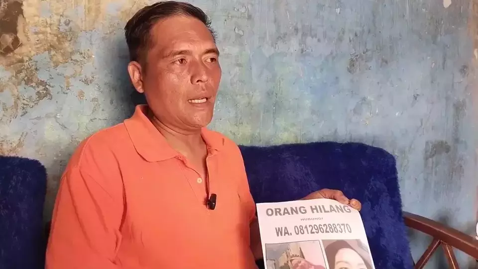 Opik Rismanto, suami Siti Rohmah yang hilang saat berobat di Bandung. (Beritasatu/Herlan Adiwisastra)