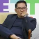 Ridwan Kamil saat menghadiri acara Climate Talk, Bisnis Karbon, Solusi Atau Perangkap Bagi Indonesia di gedung KLY Jakarta, Rabu 26 Februari 2025. (Liputan6/Helmi Fithriansyah)