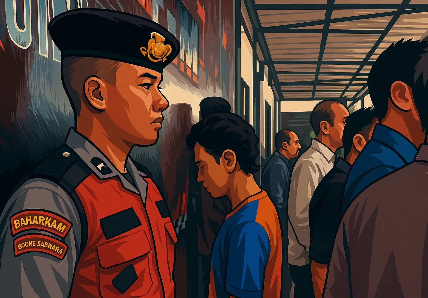 Ilustrasi - Pelaku kasus kakak rudapaksa adik di Jombang, Jawa Timur, ARF (23) ditangkap polisi.