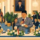 Ilustrasi - Presiden Prabowo Subianto menggelar jamuan makan siang untuk PM China Li Qiang di Istana Negara, Jakarta.