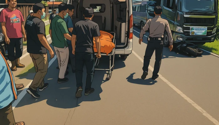 Kecelakaan Maut di Parangtritis, Pengendara Motor Tewas Tabrak Bus Pariwisata