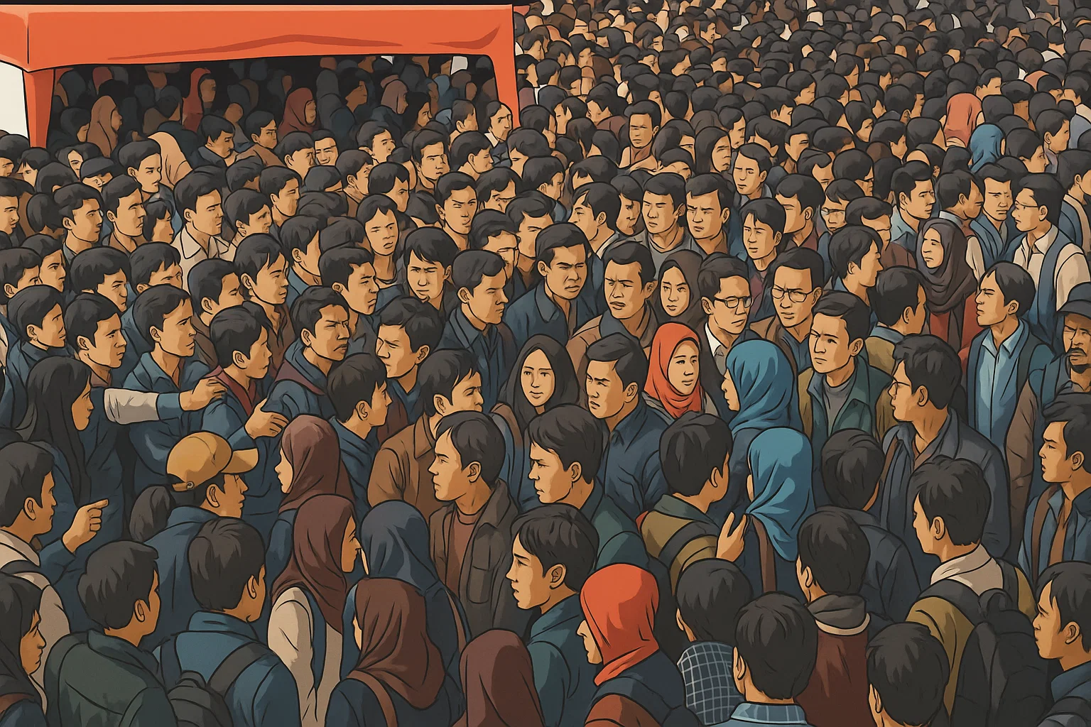 Ilustrasi - Job fair yang diselenggarakan Pemerintah Kabupaten (Pemkab) Bekasi di President University Convention Center, Jababeka, Cikarang Utara, Selasa, 27 Mei 2025.