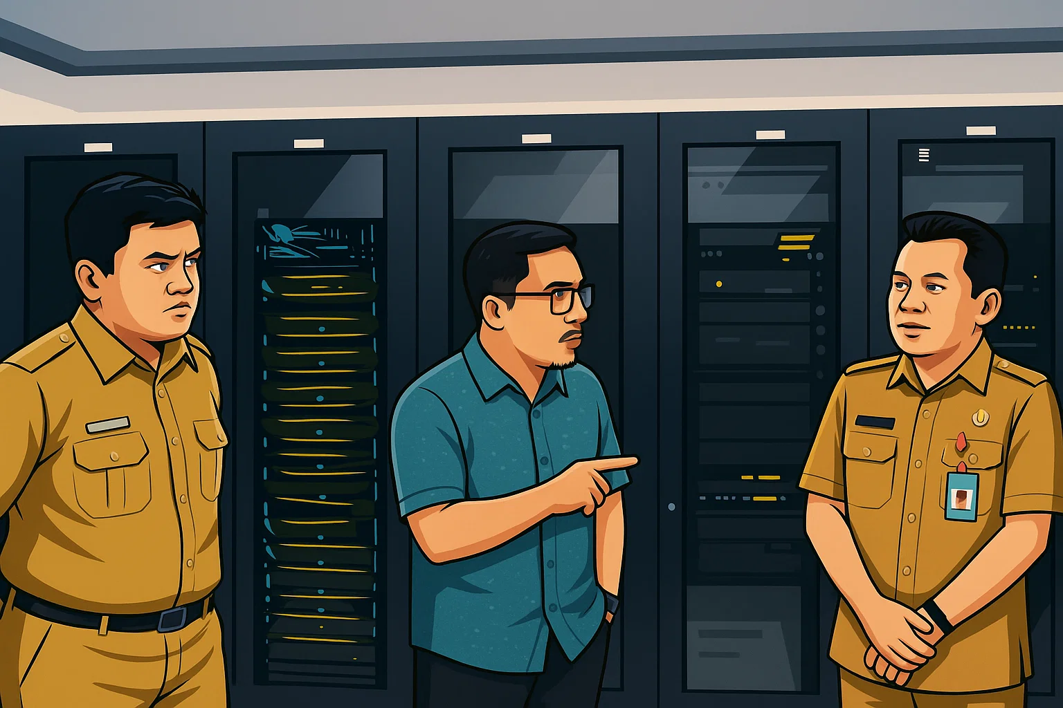 Ilustrasi - Wakil Wali Kota Tangerang Selatan (Tangsel) Pilar Saga Ichsan saat mengecek kesiapan server dan situs web SPMB Online Kota Tangsel, Selasa 3 Juni 2025.
