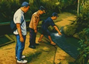 Ilustrasi - Warga menunjukkan lokasi balita berusia 1,5 tahun tewas tenggelam di Sedayu, Kabupaten Bantul, Yogyakarta, Selasa, 10 Juni 2025.