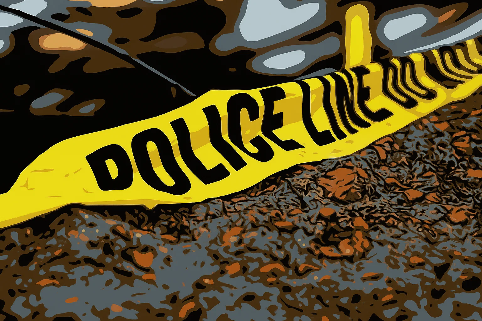 Ilustrasi - Garis Polisi.
