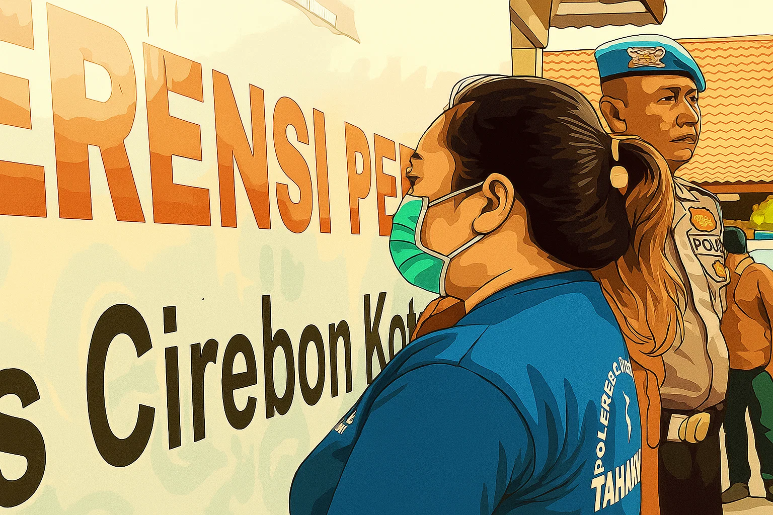 Ilustrasi -YM, pelaku penggelapan dengan modus arisan online, diamankan Polres Cirebon Kota.