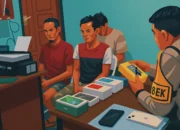 Ilustrasi - Tiga karyawan logistik di Bandara Hasanuddin ditangkap polisi karena mencuri 68 unit ponsel dan smartwatch.