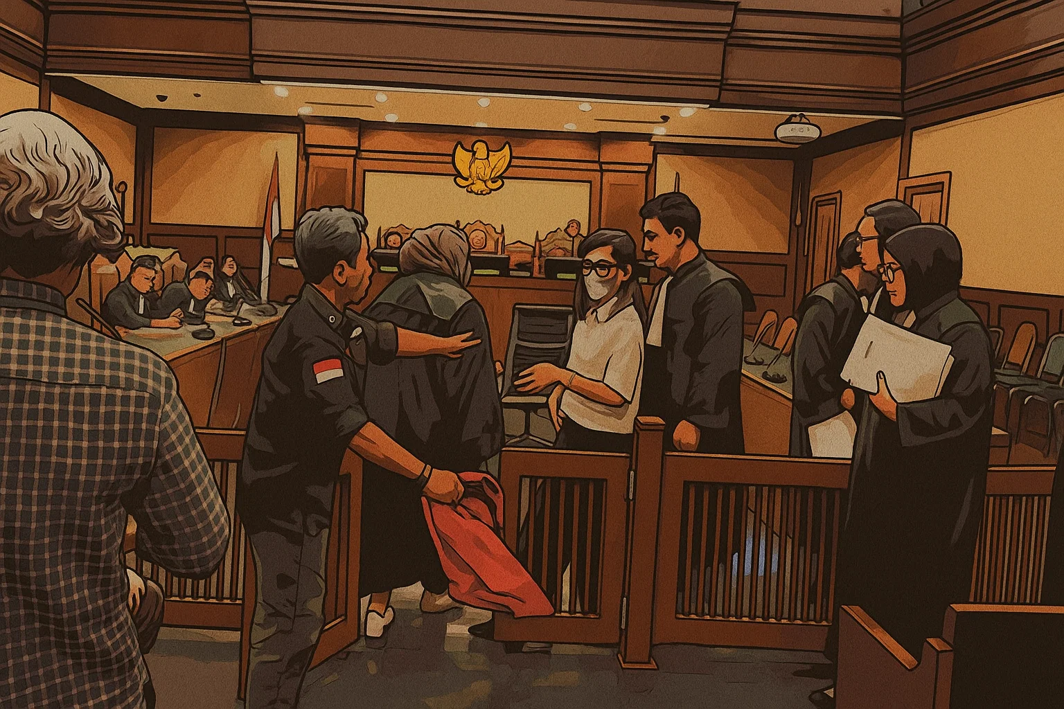 Ilustrasi - Terdakwa Meirizka Widjaja, ibu dari Ronald Tannur menghadiri sidang pembacaan pleidoi di Pengadilan Tipikor, Jakarta, Selasa, 10 Juni 2025.