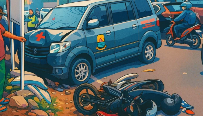 Kecelakaan Maut di Penggung Cirebon: Ambulans Desa Tabrak Ojol, Satu Tewas di Tempat