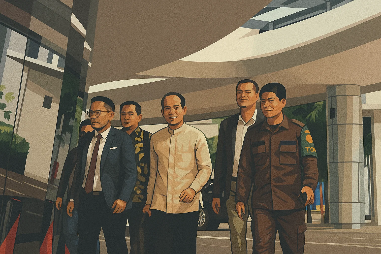 Ilustrasi - Mantan Mendikbud Ristek Nadiem Makarim memenuhi panggilan pemeriksaan Kejaksaan Agung, Senin (23/6/2025).
